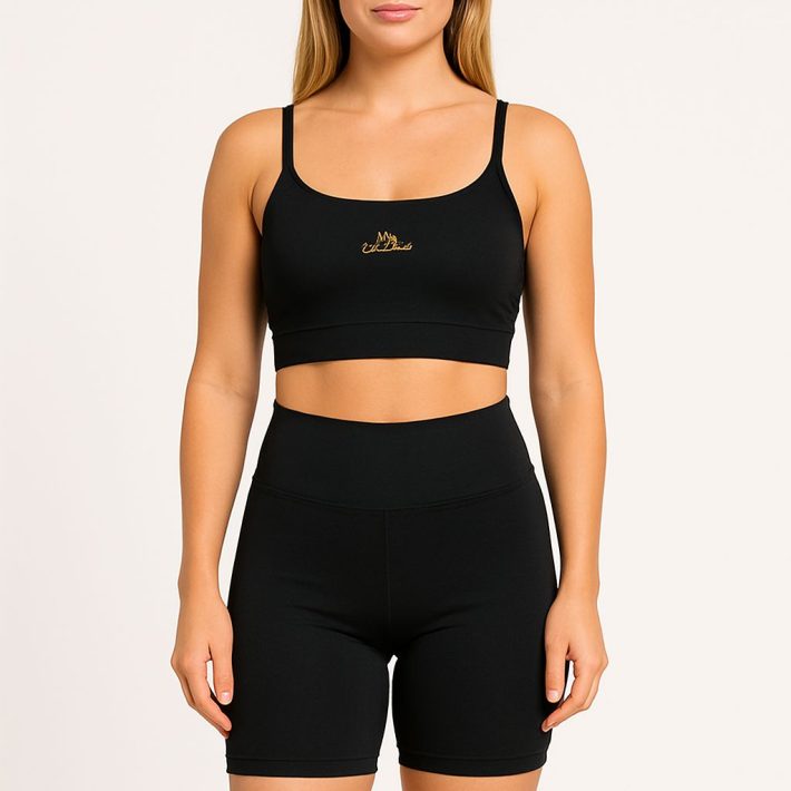 Short deportivo con bolsillo - Negro
