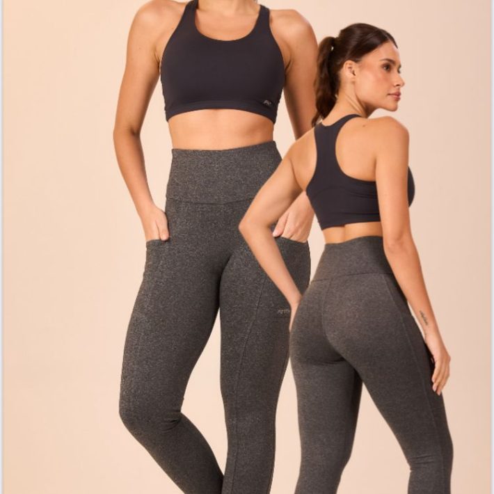 Calza deportiva Premium sin Bolsillos - Gris