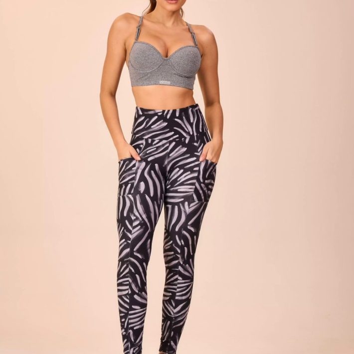 Calza deportiva Premium - Estampado gris