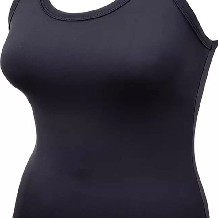 Polera lycra sin mangas - Negro