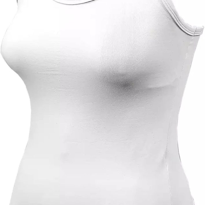 Polera lycra sin mangas - Blanco